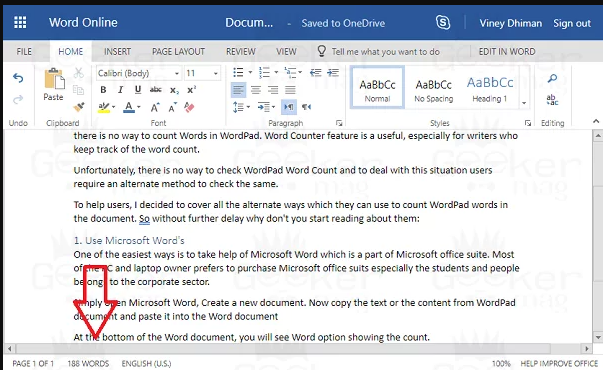 How to Count Words in WordPad – Three Alternate Ways